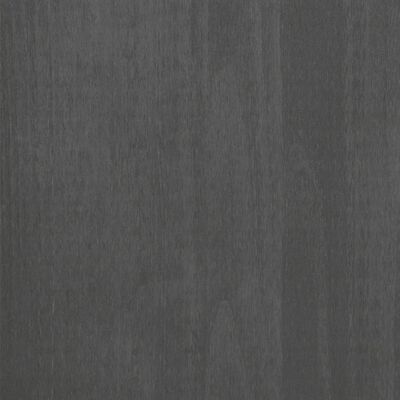 vidaXL CD Cabinet HAMAR Dark Gray 17.7"x7.1"x39.4" Solid Wood Pine