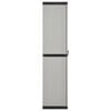 vidaXL Garden Storage Cabinet Grey PVC Medium Garden Storage Cabinet