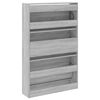 vidaXL Shoe Cabinet Grey Sonoma Engineered Wood 31.5 x 8.3 x 49.4 in