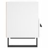 vidaXL Bedside Cabinet Set of 2 White Engineered wood Small