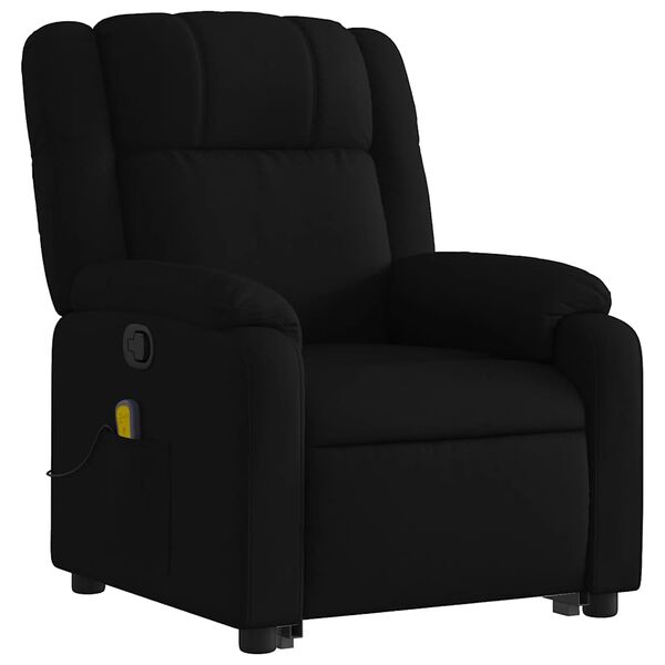 vidaXL Stand Up Massage Recliner Chair Black