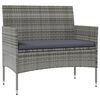 vidaXL Garden Lounge Set Grey, Dark Grey