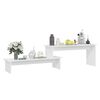 vidaXL TV Cabinet White Engineered Wood Adjustable Length