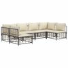 vidaXL Garden Lounge Set Anthracite, Beige