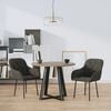 vidaXL Dining Chair Set of 2 Dark Grey