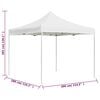 vidaXL Party Tent White Aluminum alloy, Oxford fabric with PVC coating