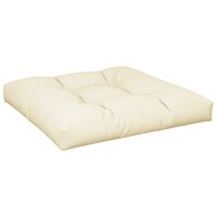 vidaXL Pallet Cushion Cream 27.6"x27.6"x4.7" Fabric