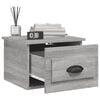 vidaXL Wall-mounted Bedside Cabinet Grey Sonoma Engineered wood