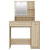 vidaXL Dressing Table Sonoma oak Engineered wood, acrylic Dressing Table