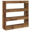 vidaXL Book Cabinet Old wood 39.37 x 11.81 x 40.55 in Engineered Wood