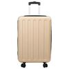 vidaXL Suitcase Folding Champagne 43 x 27 x 66 cm ABS Plastic