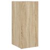 vidaXL TV Wall Cabinet Set of 2 Sonoma oak Engineered wood Compact