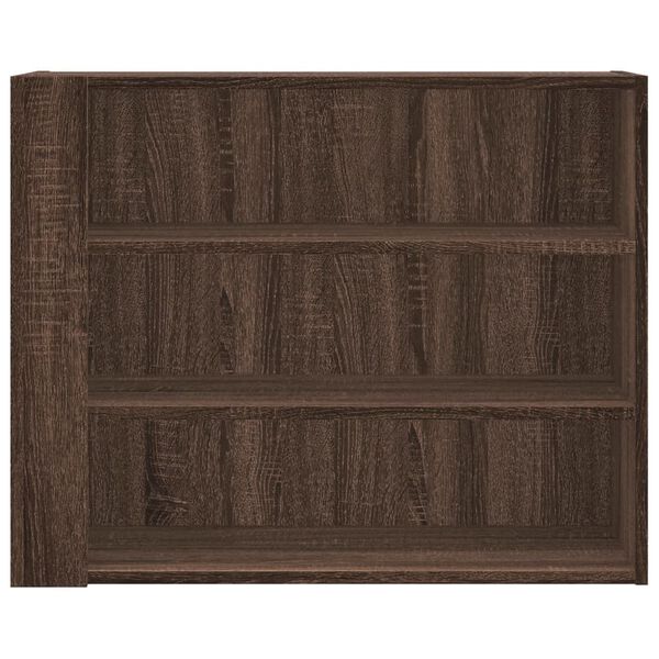 vidaXL Wall Cabinet Brown Oak Engineered Wood Medium Wall Cabinet