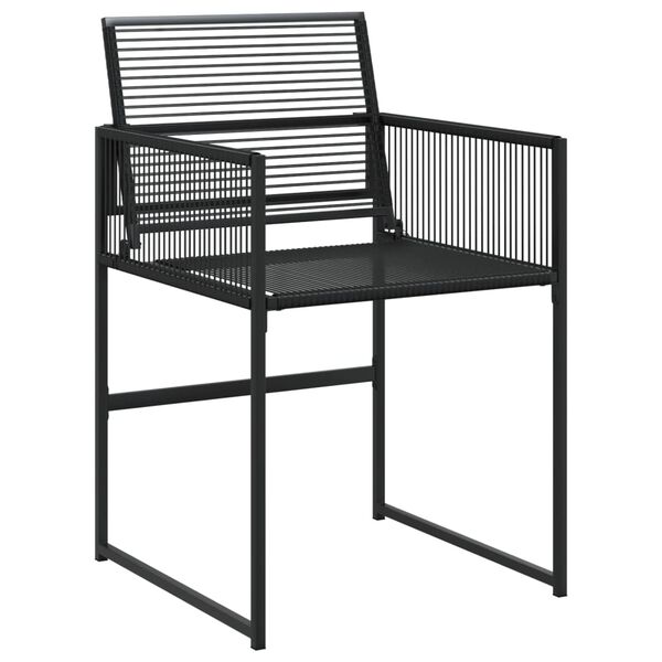 vidaXL Garden Dining Set Black