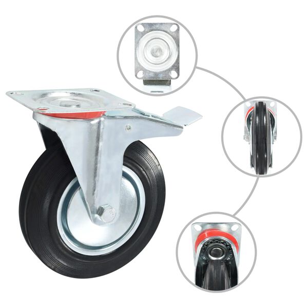 vidaXL Casters 4 pcs 7.87 "