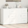 vidaXL Sideboard White Engineered Wood Standard Sideboard Rectangular