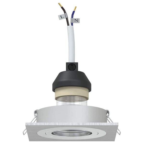 vidaXL Spotlights with Spotlights 12 pcs Silver 9 x 9 x cm Aluminium