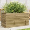 vidaXL Garden Planter Natural wood Impregnated pine wood Large