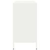 vidaXL Sideboard White Cold-rolled steel Medium Sideboard Rectangular