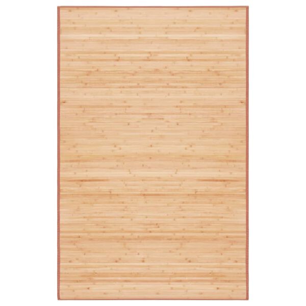 vidaXL Rug Brown Bamboo 39.4x63.0 in Foldable Rug Rectangular