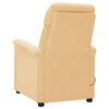 vidaXL Electric Massage Recliner Cream Faux Leather