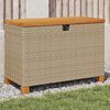 vidaXL Garden Storage Box Beige and Brown