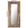 vidaXL Mirror Reclaimed Teak 19.7"x43.3"