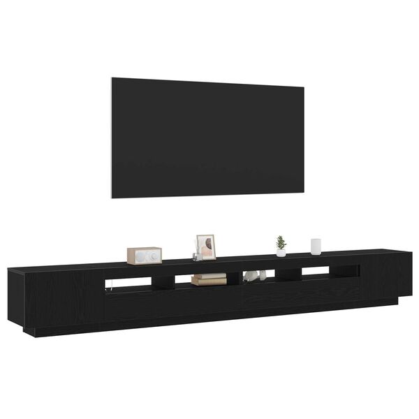 vidaXL TV Cabinet Set 3 pcs Black 118.11 x 13.78 x 15.75 in