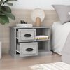 vidaXL Bedside Cabinet Grey Sonoma Engineered wood 23.6x14.0x17.7 in