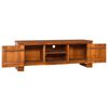vidaXL TV Cabinet Natural Teak Solid Teak Wood Large Teak Cabinet
