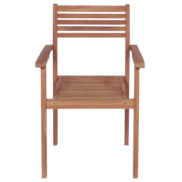 vidaXL Garden Chair Set of 4 Teak