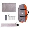 vidaXL Camping Tent 2-Person Grey and Orange Waterproof