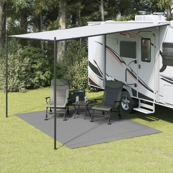 vidaXL Tent Carpet Anthracite 11.5x8.2'