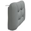 vidaXL Headboard Cushion Light grey 100% polyester 55.1 in wide