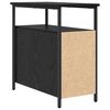 vidaXL Bedside Cabinet Black oak 30 x 60 x 60 cm Engineered wood