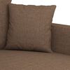 vidaXL 2-Seater Sofa Brown 47.2" Fabric