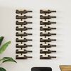 vidaXL Wall-mounted Wine Racks for 18 Bottles 2 pcs Black Iron