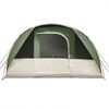 vidaXL Camping Tent Tunnel 5-Person Green Waterproof