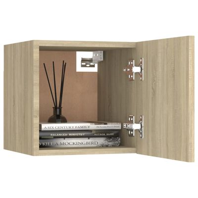 vidaXL Bedside Cabinets 2 pcs Sonoma Oak 12"x11.8"x11.8" Engineered Wood