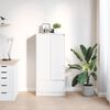 vidaXL Cabinet White Engineered wood Tall Cabinet Rectangular