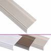 vidaXL Stair Nosings in L-shape 15 pcs Aluminium 39.4 " Champagne