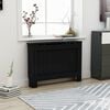 vidaXL Radiator Cover Black 44.1"x7.5"x32.1" MDF