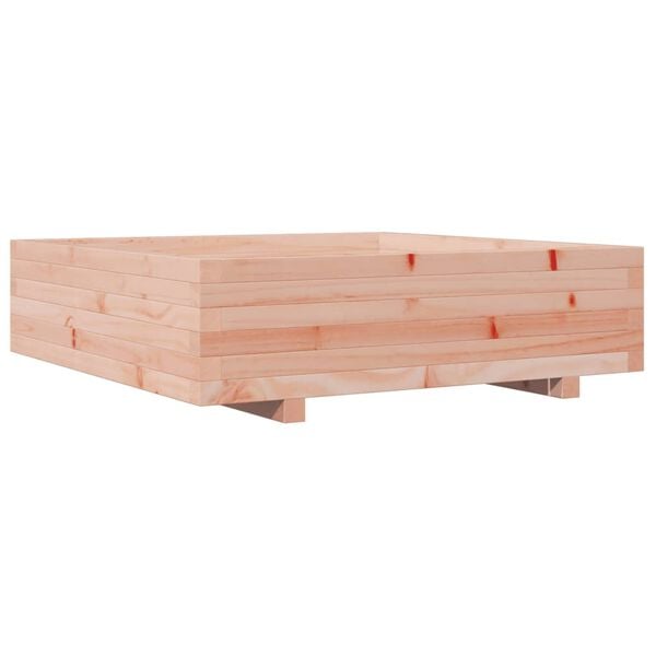 vidaXL Garden Planter Natural Wood Solid Douglas Fir Wood 35.4 x 35.4 in