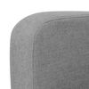 vidaXL Sofa Light Gray Fabric, Foam, Pinewood Standard Removable Covers