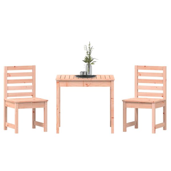 vidaXL Garden Bistro Set Natural Wood Solid Douglas Fir wood Medium