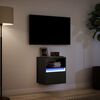 vidaXL TV Wall Cabinet Black Engineered wood Small TV Wall Cabinet