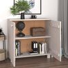 vidaXL Sideboard HAMAR White 33.5"x13.8"x31.5" Solid Wood Pine