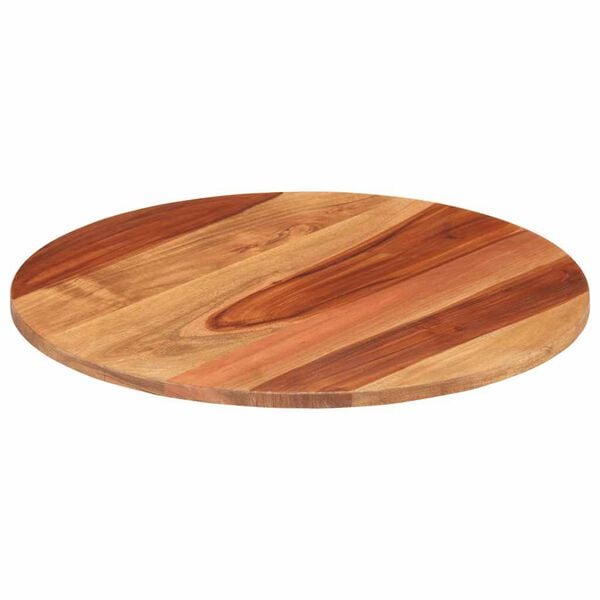 vidaXL Table Top Brown Solid Acacia wood 19.7 in Diameter Durable