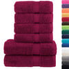 vidaXL Towel Set Bordeaux 100% cotton Hand towel size: 19.7 x 39.4 in