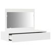 vidaXL Dressing Table White 39.37 x 15.75 x 27.56 in Engineered Wood
